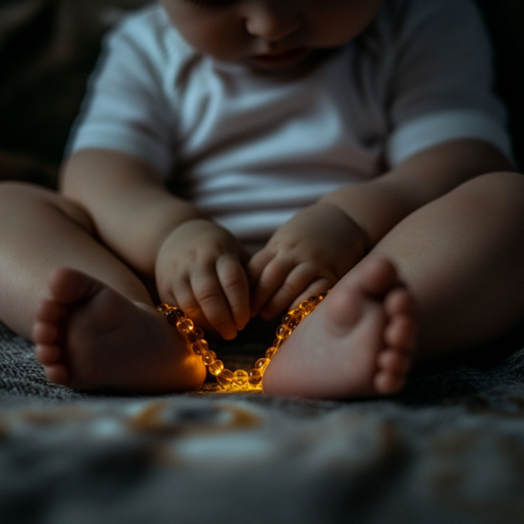 amber teething necklace